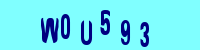 Blue Captcha Image